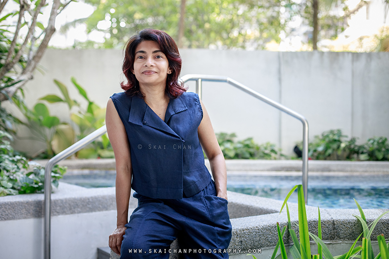 Women's Fashion photoshoot session with M.S at swimming pool, Bedok