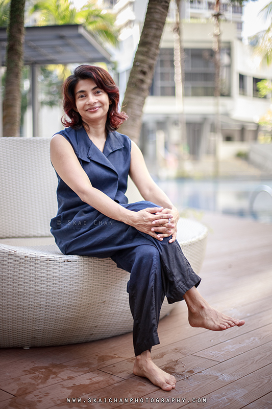 Women's Fashion photoshoot session with M.S at swimming pool, Bedok