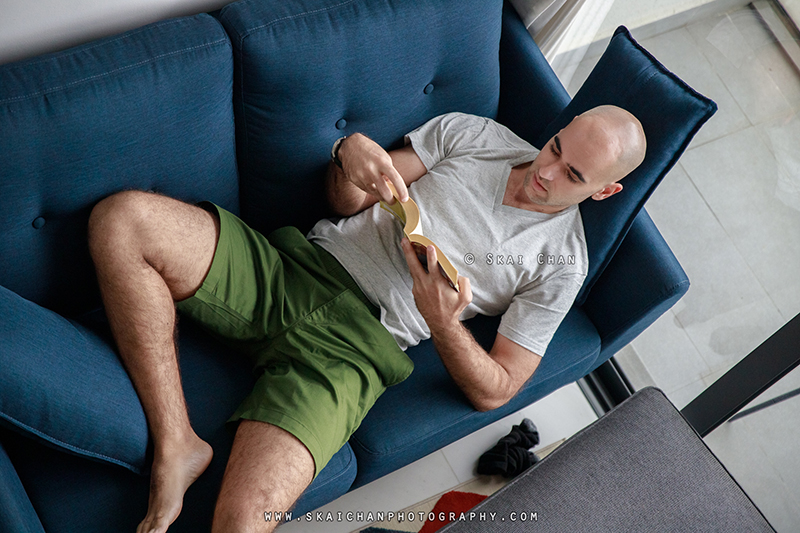 Men's home lifestyle photoshoot session with Itay @ Robertson Quay