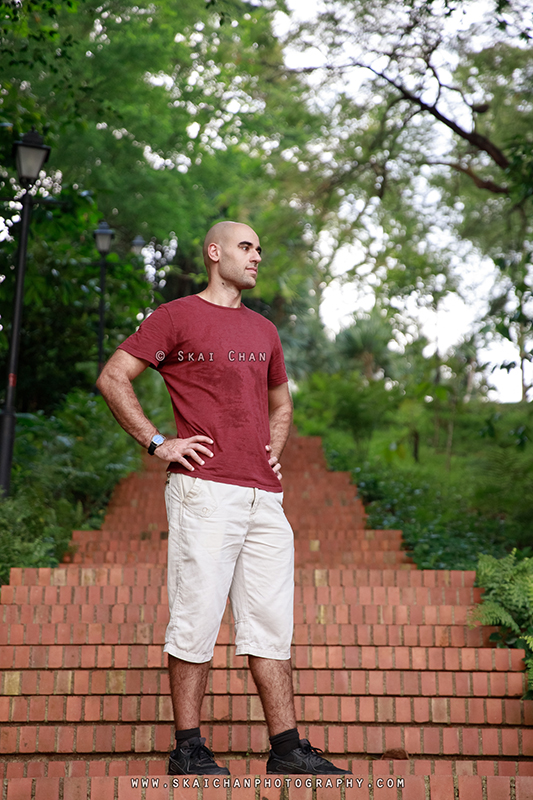 Hiking photoshoot session with Itay @ Fort Canning Park