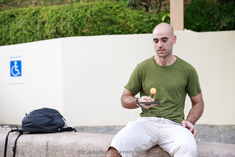 Table Tennis photoshoot session with Itay @ Fort Canning Park