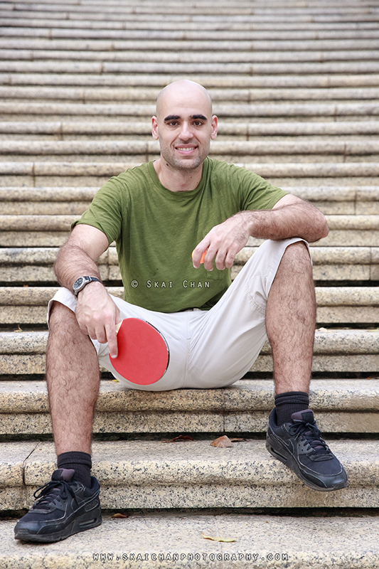 Table Tennis photoshoot session with Itay @ Fort Canning Park