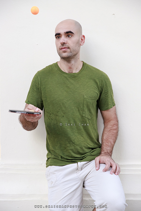 Table Tennis photoshoot session with Itay @ Fort Canning Park