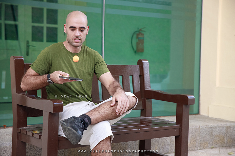 Table Tennis photoshoot session with Itay @ Fort Canning Park