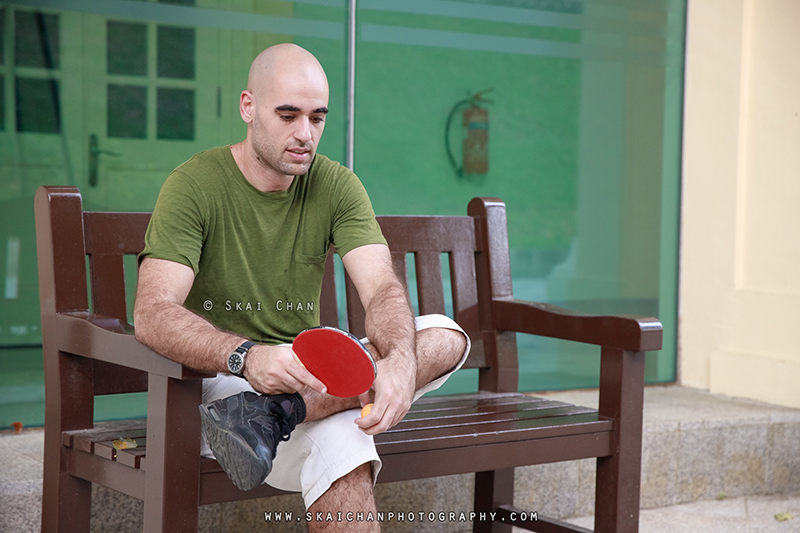 Table Tennis photoshoot session with Itay @ Fort Canning Park