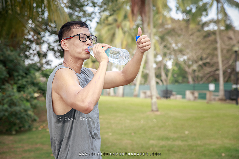 Fitness lifestyle photoshoot session with Raymond Chan at Pasir Ris Beach
