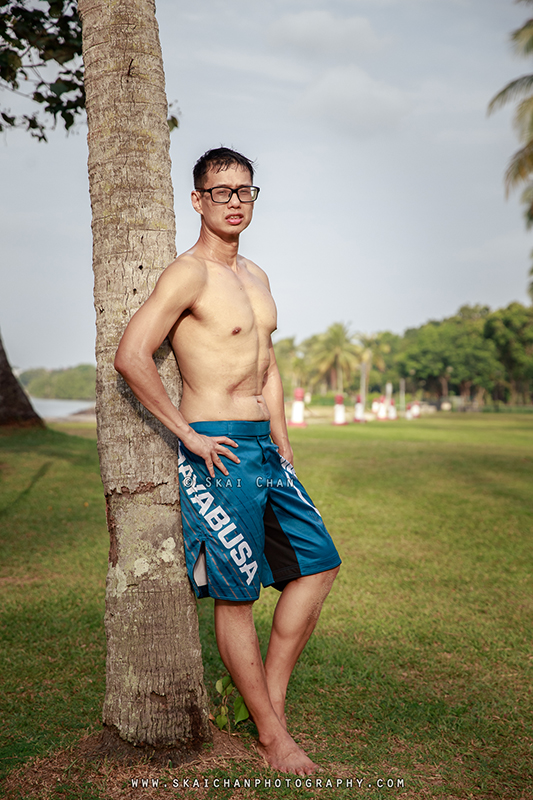 Fitness lifestyle photoshoot session with Raymond Chan at Pasir Ris Beach