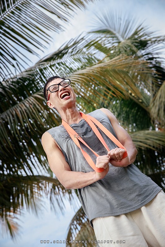 Fitness workout photoshoot session with Raymond Chan at Pasir Ris Beach