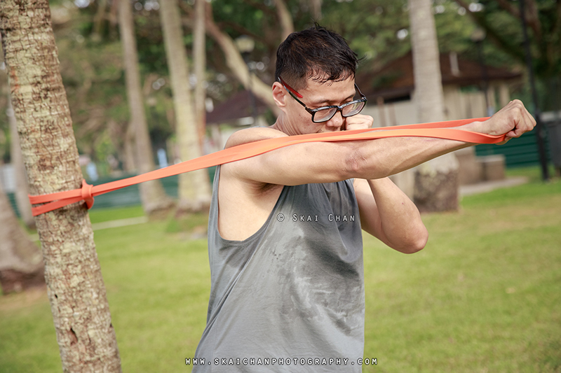 Fitness workout photoshoot session with Raymond Chan at Pasir Ris Beach