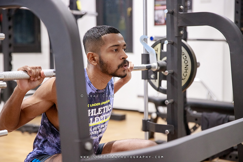 Men's fitness gym portrait photoshoot session with Daniel Stephen @ Gold's Gym Singapore, Rochester Park