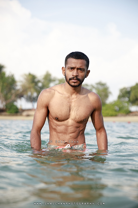 Lifestyle beach fitness photoshoot session with Daniel Stephen @ Siloso Beach, Sentosa