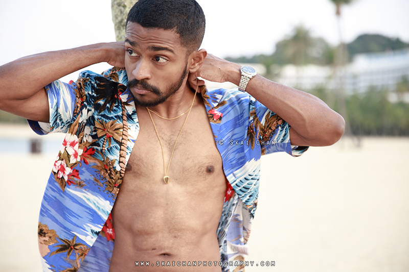 Beach lifestyle photoshoot session with Daniel Stephen @ Siloso Beach, Sentosa