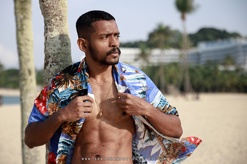 Beach lifestyle photoshoot session with Daniel Stephen @ Siloso Beach, Sentosa