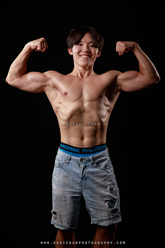 Fitness physique photoshoot session with Lee Won Jae at Photography Studio @ Rochester Park