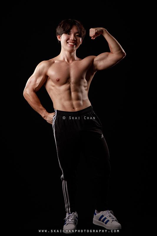 Fitness physique photoshoot session with Lee Won Jae at Photography Studio @ Rochester Park