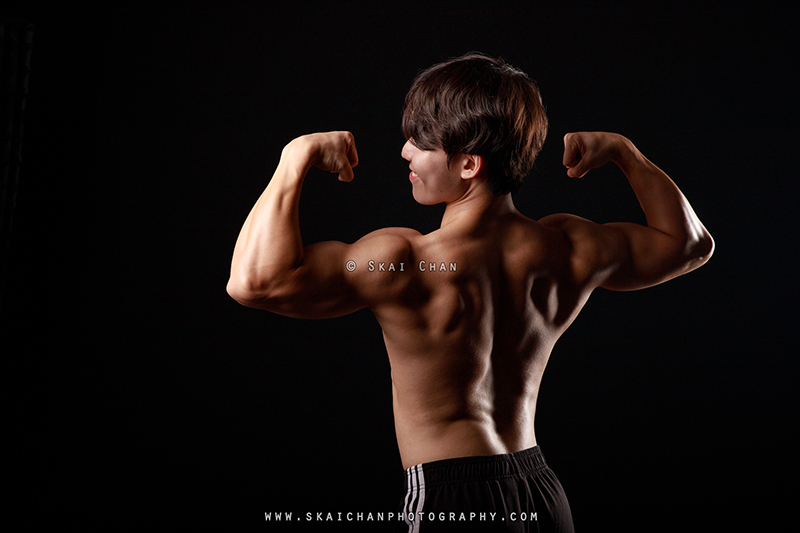 Fitness physique photoshoot session with Lee Won Jae at Photography Studio @ Rochester Park