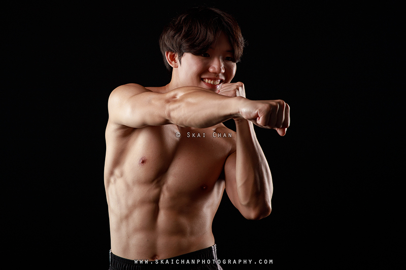 Fitness physique photoshoot session with Lee Won Jae at Photography Studio @ Rochester Park