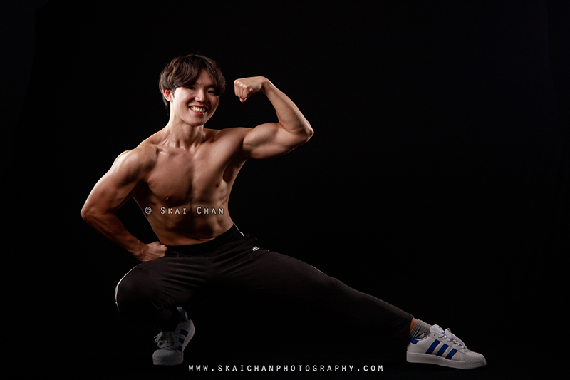 Fitness physique photoshoot session with Lee Won Jae at Photography Studio @ Rochester Park