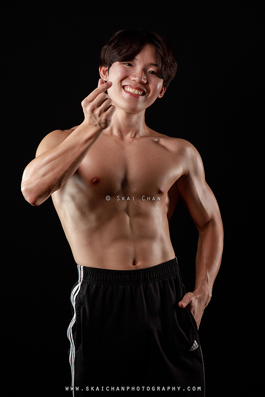 Fitness physique photoshoot session with Lee Won Jae at Photography Studio @ Rochester Park