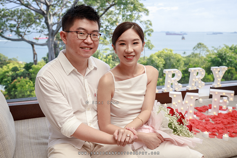 Casual couple photoshoot session with Jay & Florence at Capella Hotel (Sentosa)