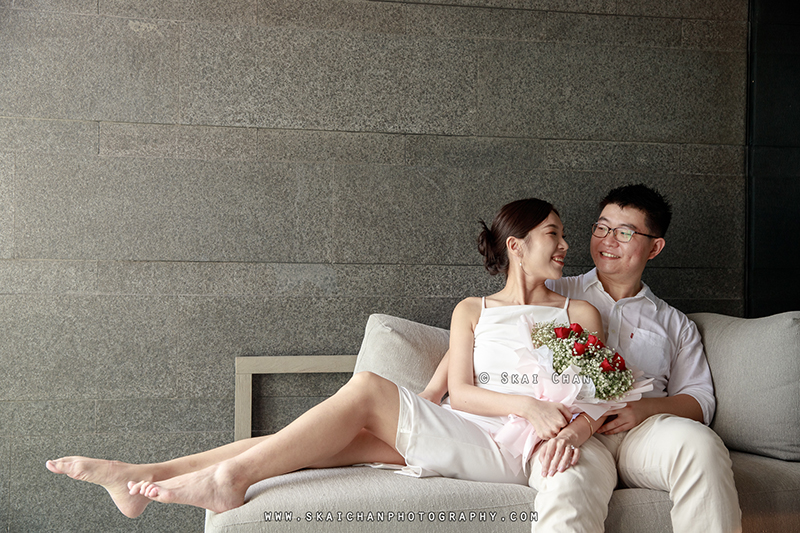 Casual couple photoshoot session with Jay & Florence at Capella Hotel (Sentosa)