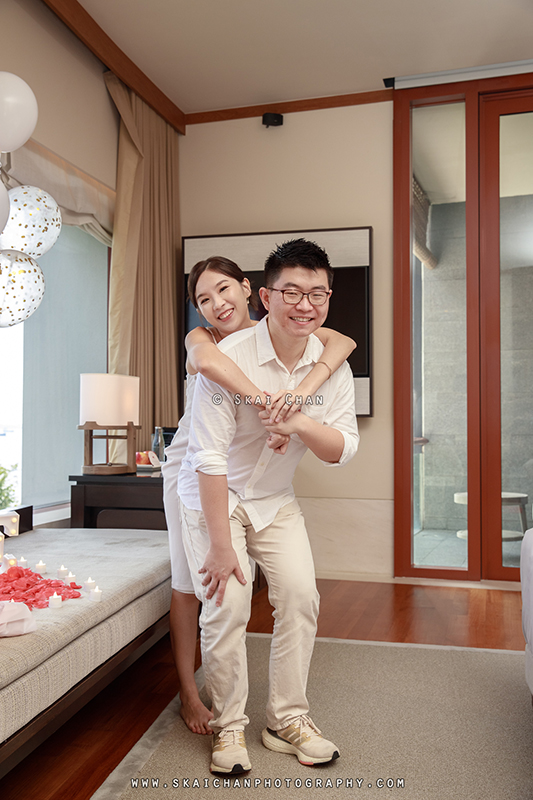 Casual couple photoshoot session with Jay & Florence at Capella Hotel (Sentosa)