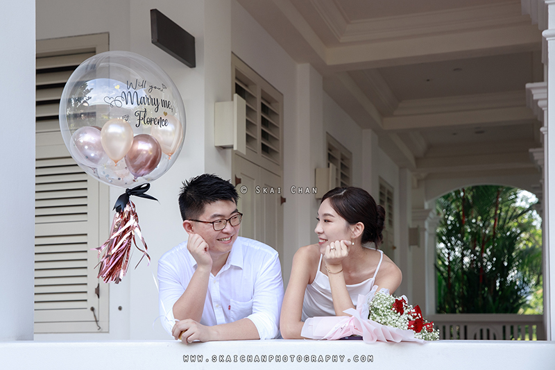 Casual couple photoshoot session with Jay & Florence at Capella Hotel (Sentosa)