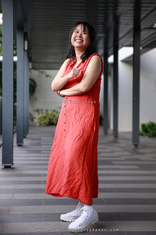 Outdoor lifestyle photoshoot session with Pris Lim at Tanjong Pagar Community Centre CC