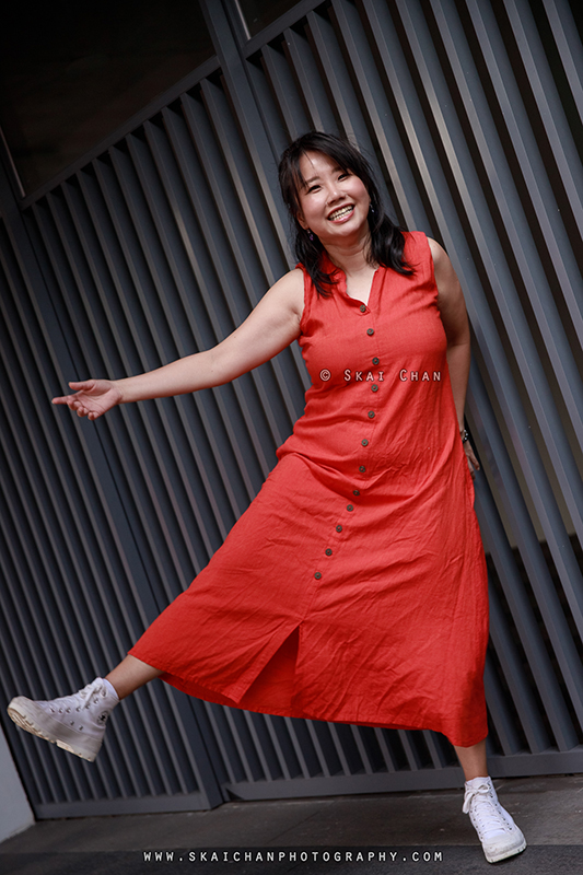 Outdoor lifestyle photoshoot session with Pris Lim at Tanjong Pagar Community Centre CC