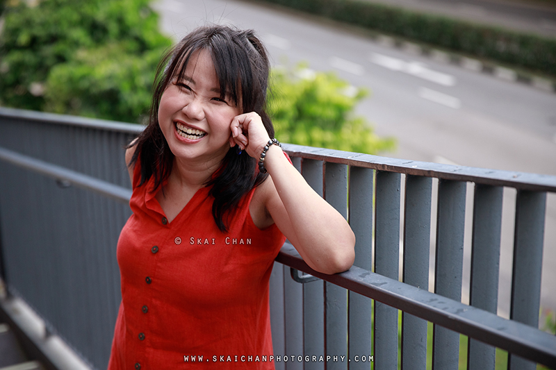 Outdoor lifestyle photoshoot session with Pris Lim at Tanjong Pagar Community Centre CC