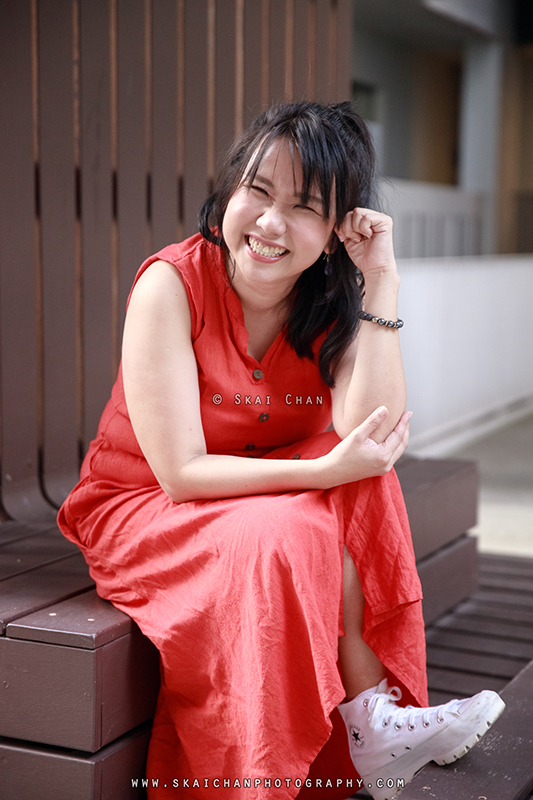 Outdoor lifestyle photoshoot session with Pris Lim at Tanjong Pagar Community Centre CC