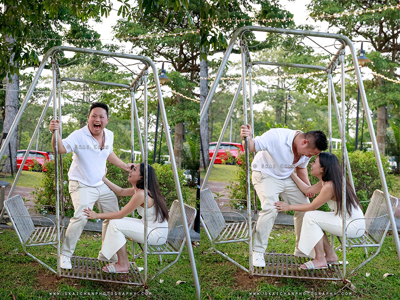 Outdoor couple photoshoot session with Andy & Kristine at The SummerHouse