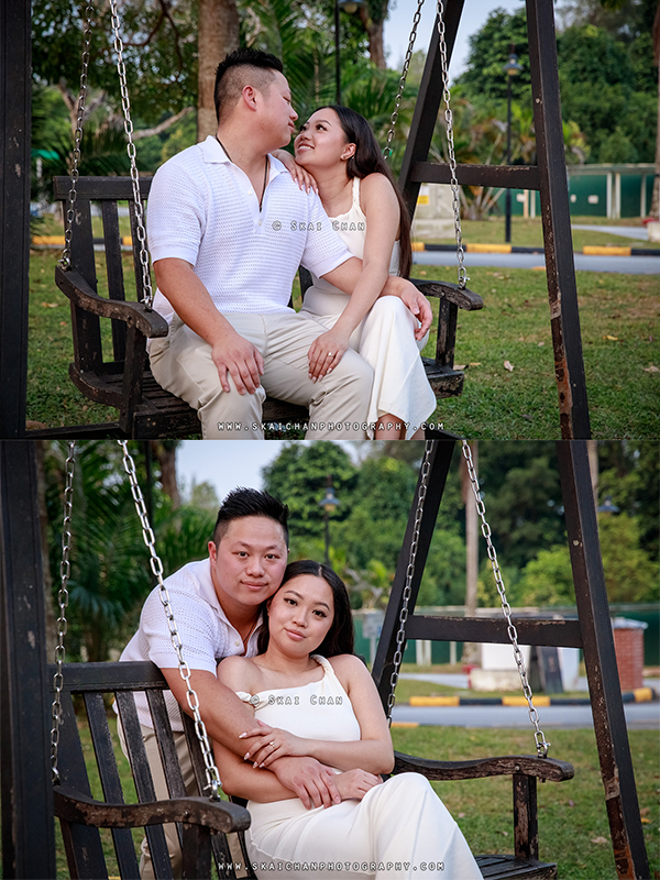 Outdoor couple photoshoot session with Andy & Kristine at The SummerHouse