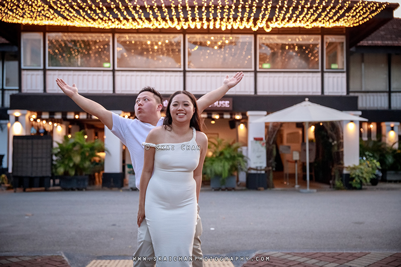 Outdoor couple photoshoot session with Andy & Kristine at The SummerHouse