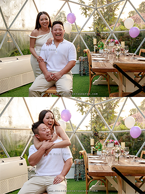 Indoor & Outdoor Couple Photoshoot - Andy & Kristine @ The SummerHouse (restaurant/cafe)