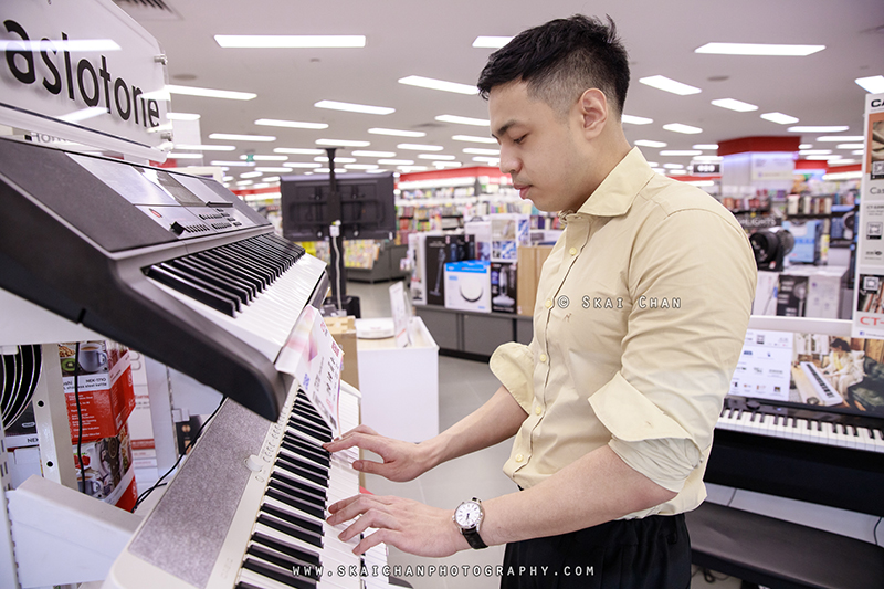 Music piano photoshoot session with Raymund @ NEX