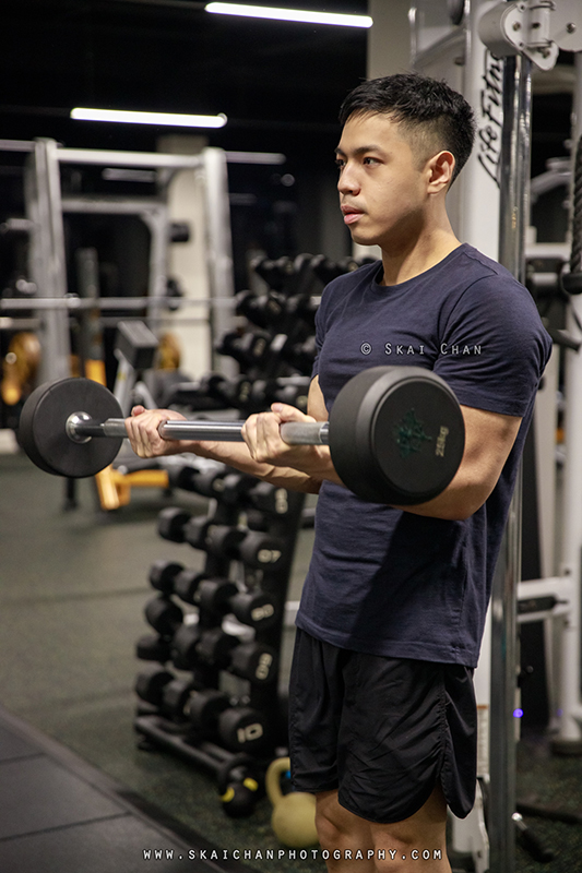 Gym fitness photoshoot session with Raymund @ Gym (Serangoon Garden Country Club)