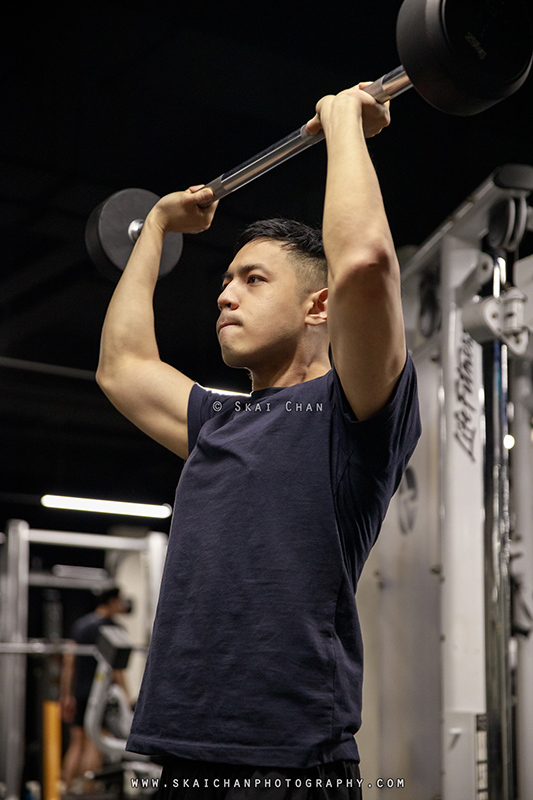 Gym fitness photoshoot session with Raymund @ Gym (Serangoon Garden Country Club)