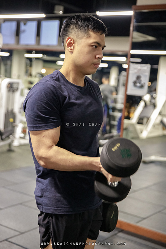Gym fitness photoshoot session with Raymund @ Gym (Serangoon Garden Country Club)