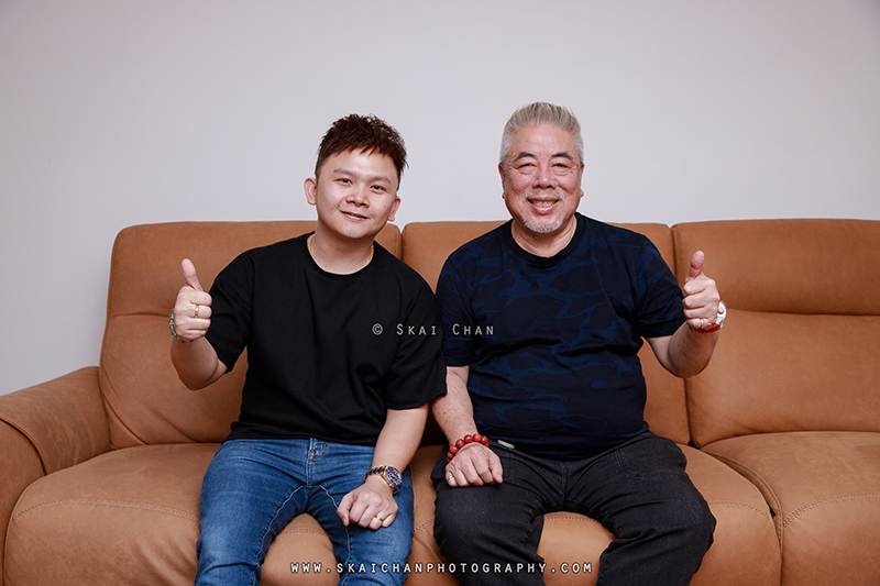 Testimonial photoshoot session with ID Calvin Lee and his client James Goh