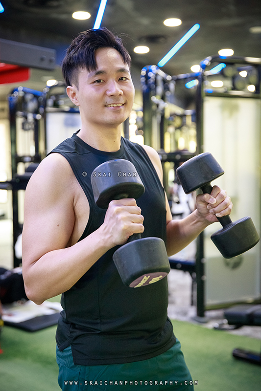 Gym fitness photoshoot session with Ong Yongchuan at Safra Yishun country club