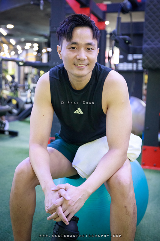 Gym fitness photoshoot session with Ong Yongchuan at Safra Yishun country club