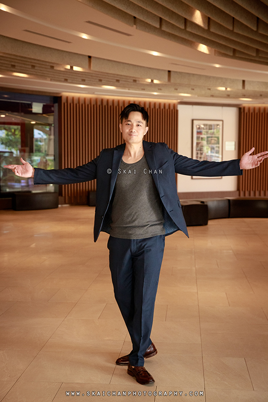 Men's fashion photoshoot session with Ong Yongchuan at Safra Yishun country club