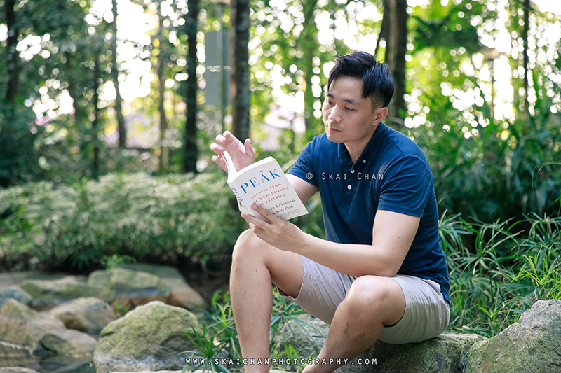 Reading photoshoot session with Ong Yongchuan at Yishun Park