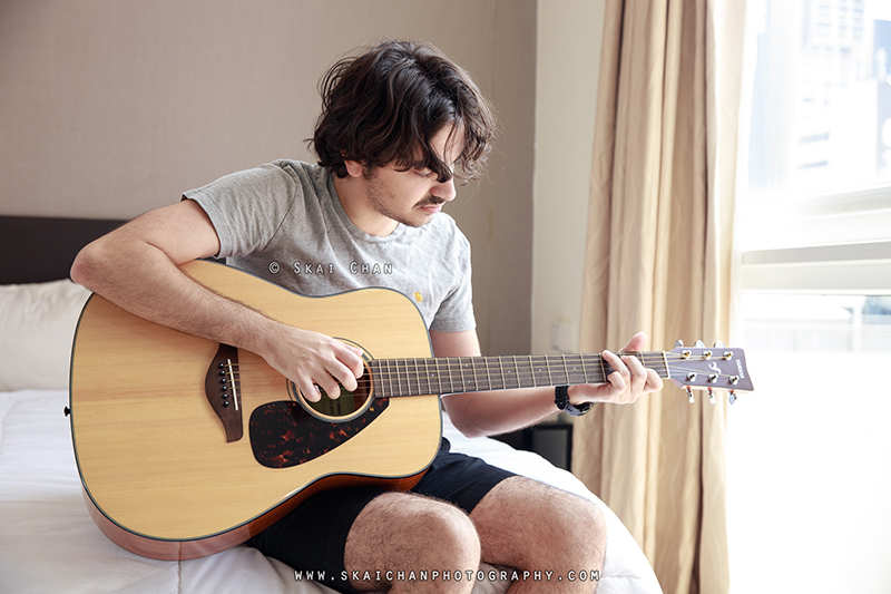 Music - Guitar photoshoot session with Zaid at home
