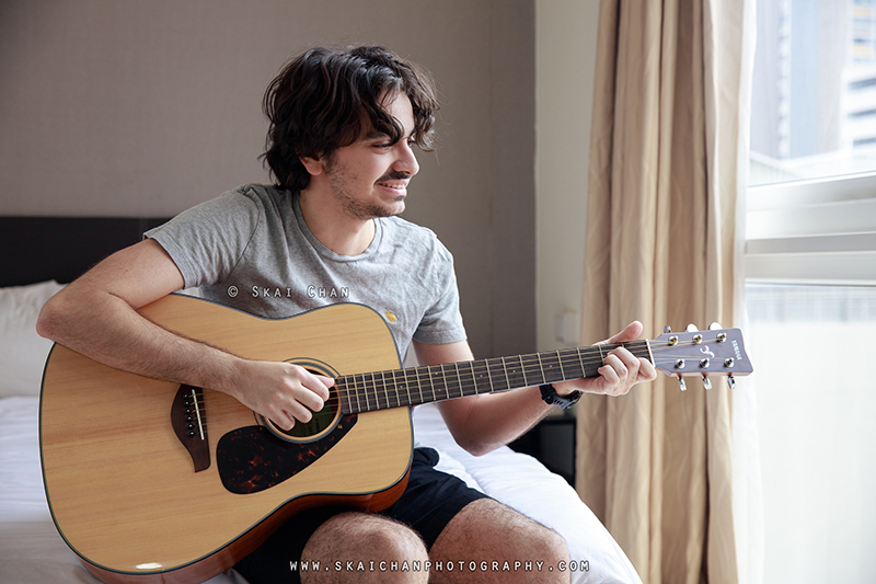 Music - Guitar photoshoot session with Zaid at home