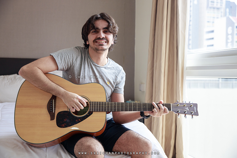 Music - Guitar photoshoot session with Zaid at home