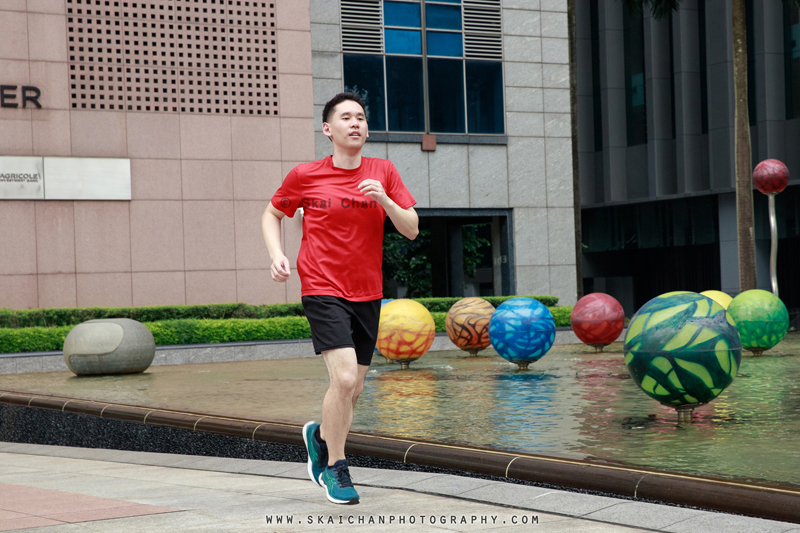 Jogging photoshoot session with Michael @ Robinson Road