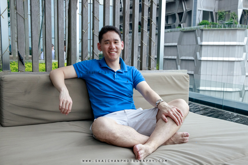Men's vacation photoshoot session with Michael @ swimming pool, Dao by Dorsett (hotel)