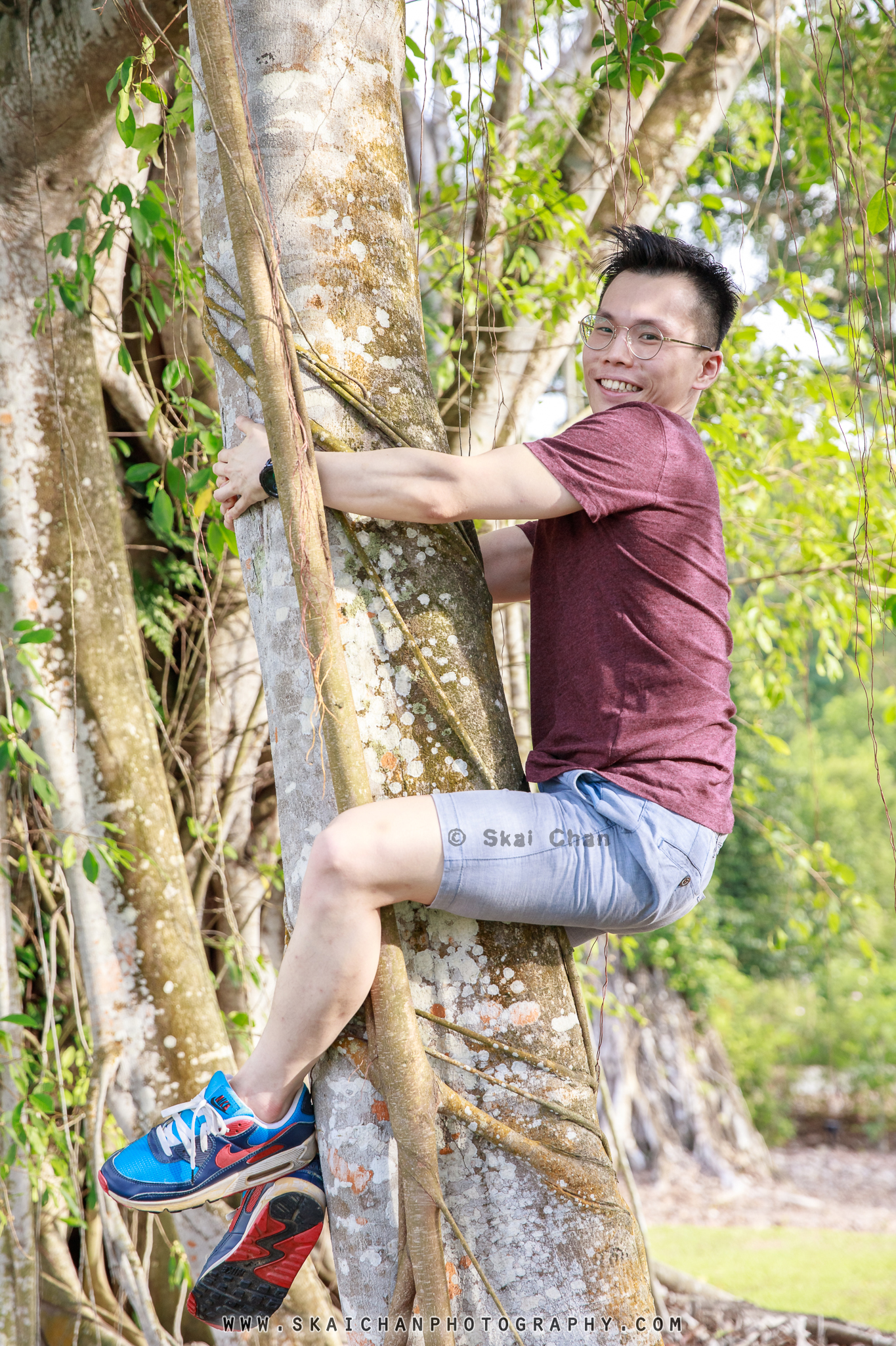 Lifestyle personality photoshoot session with Michael Tan at Forest Discovery Centre